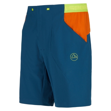 La Sportiva hiking shorts Guard Short (elastic waistband with drawstring) short storm blue/orange men